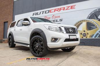 NISSAN NAVARA ANVIL GLOSS BLACK MILLED ACCENTS